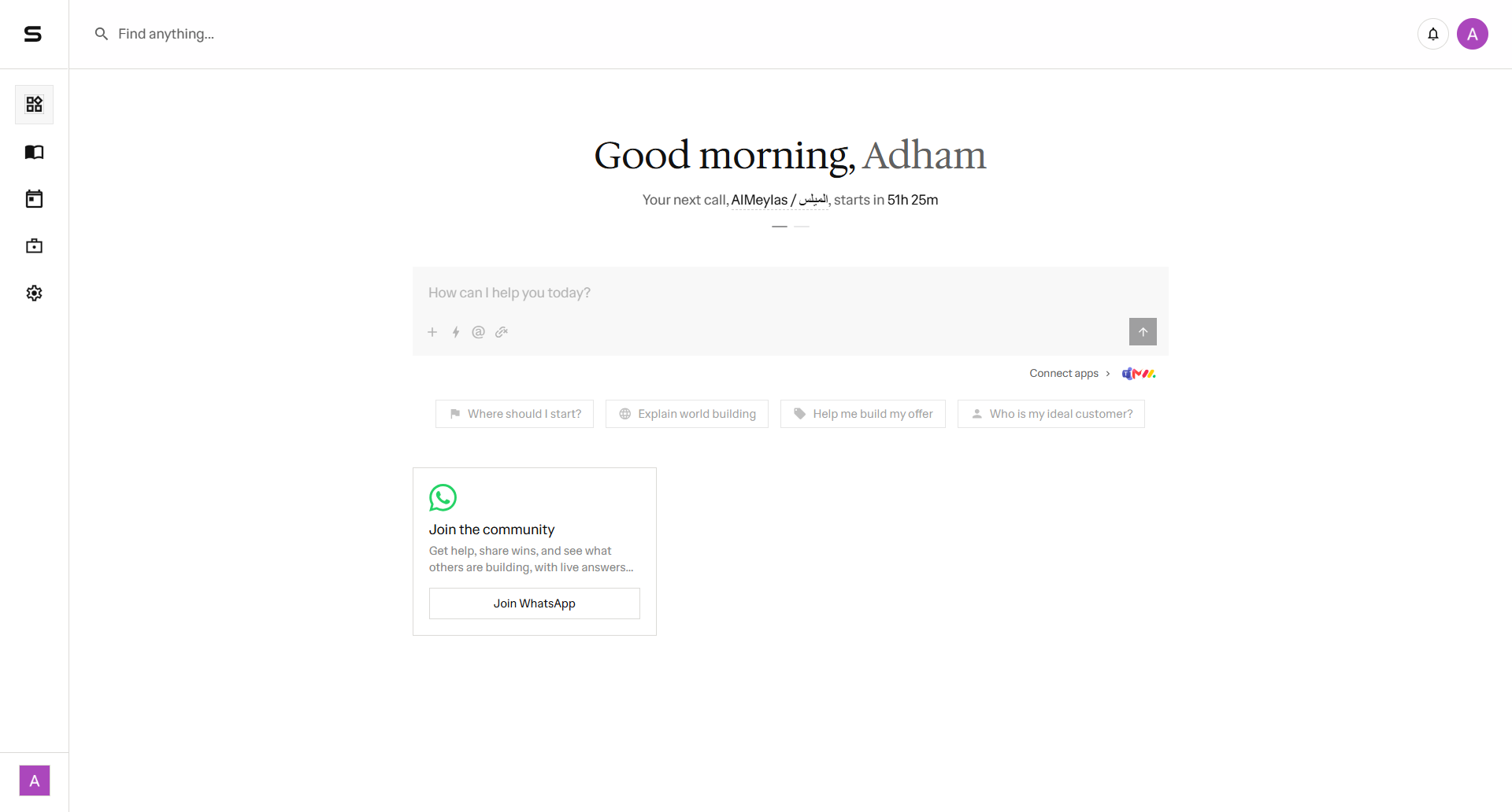AdhamAI dashboard