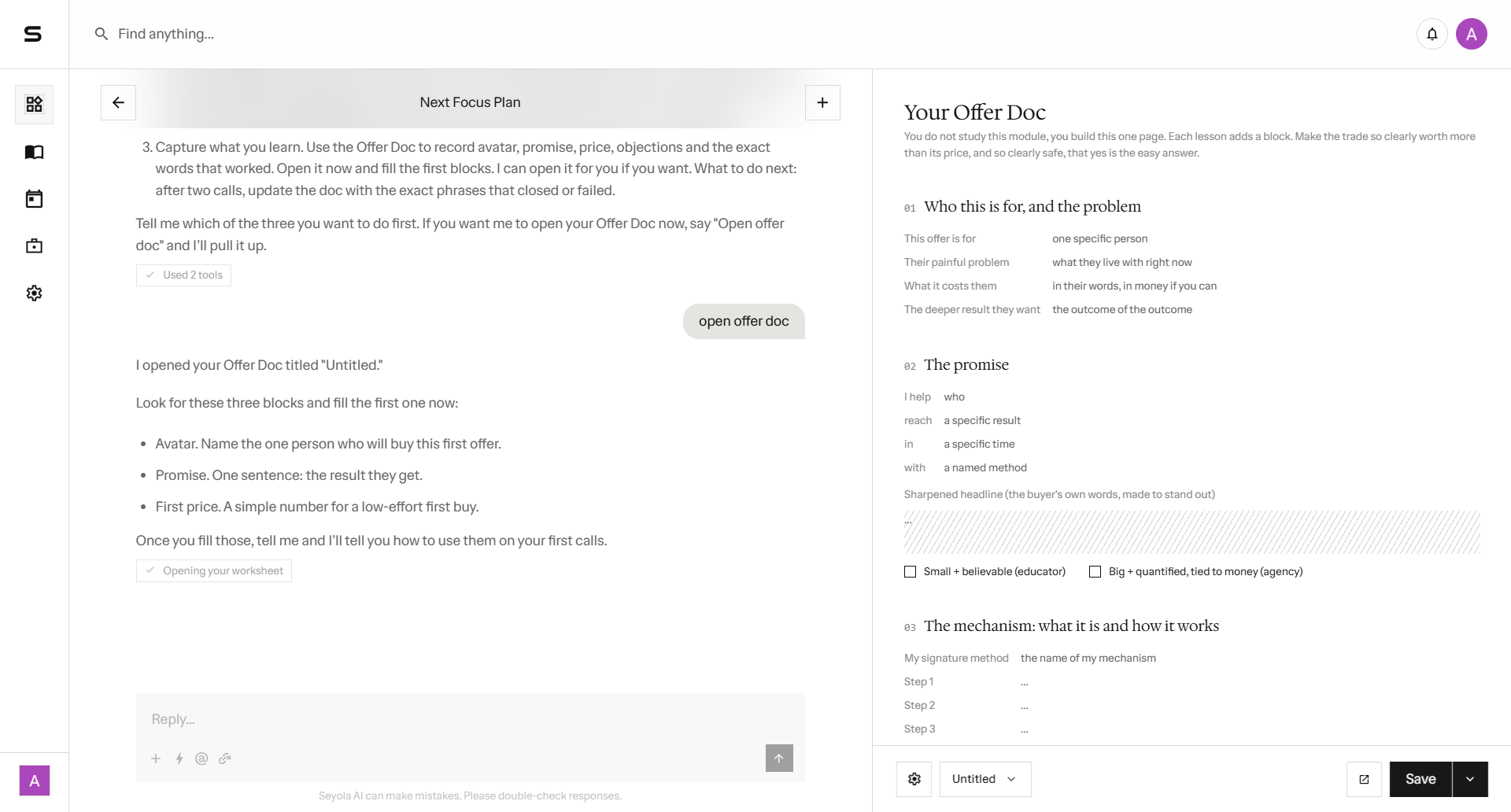 Your offer and contracts